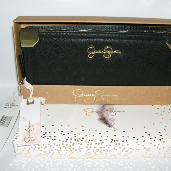 Jessica Simpson Handbags - Black & Gold Trim Jessica Simpson Wallet